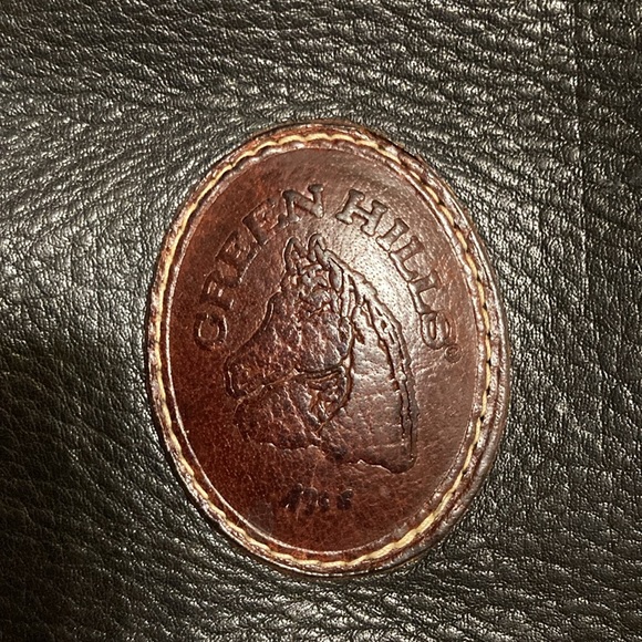 Vintage Green Hills black and brown leather bucket purse - Picture 12 of 15